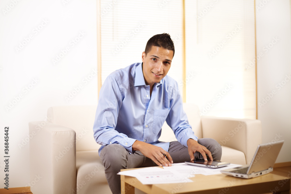 businessman using a Tablet PC businessman using a Tablet PC
