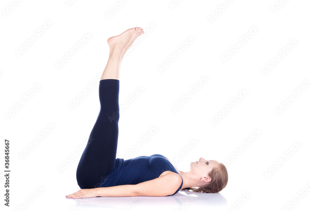 Belly Twist Pose - Jathara Parivartanasana ञटर परिवर्तनासन Yoga