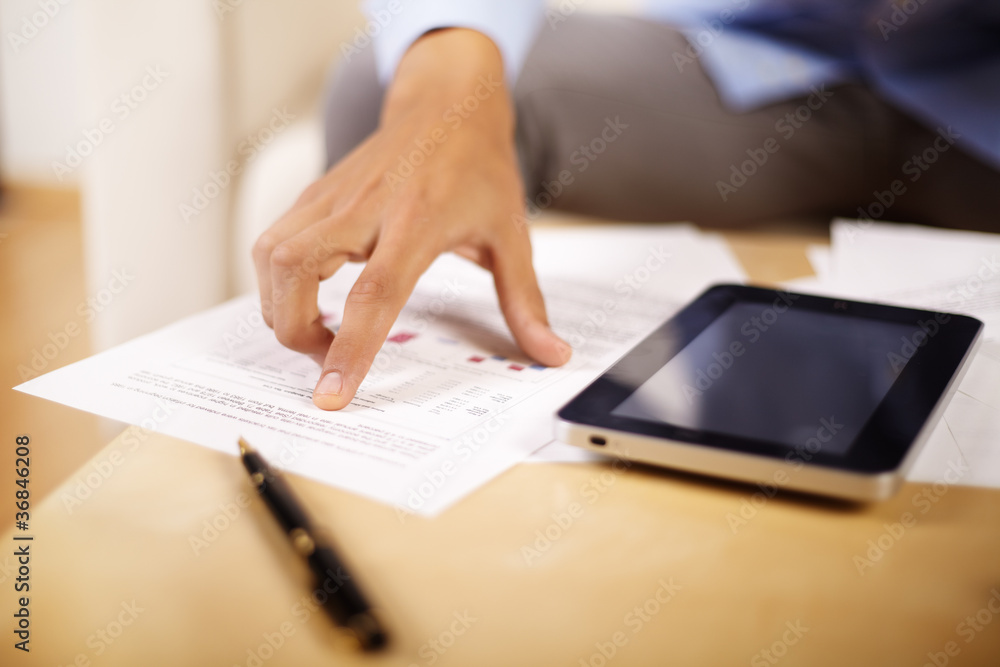 Hand of a young businessman Hand of a young businessman