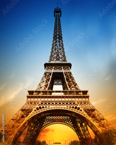 The majestic Eiffel tower