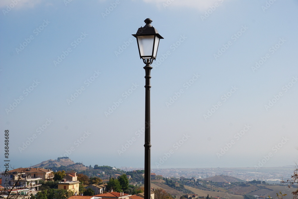 public street lamp, Monteprandone, Italy