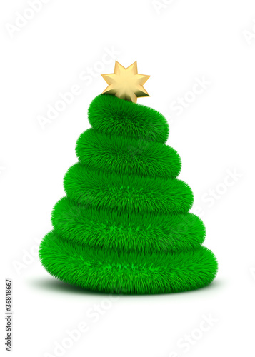 Christmas tree - 3D illustration