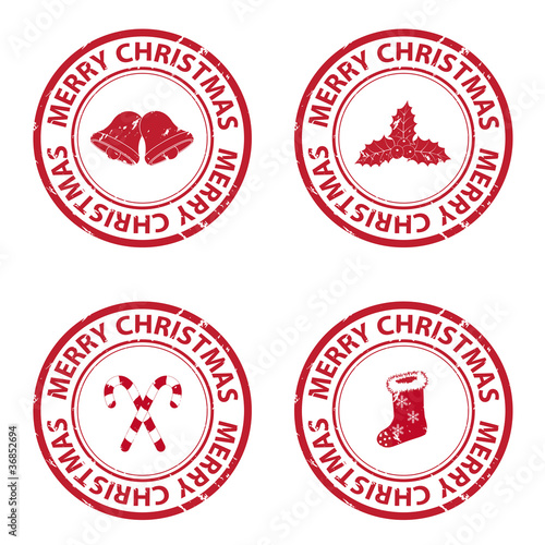 Christmas rubber stamps