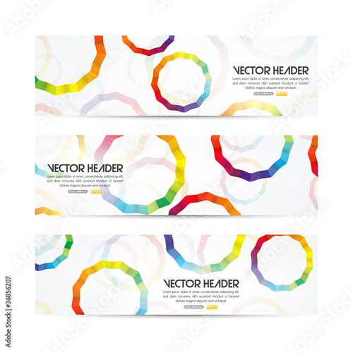 Circles vector header