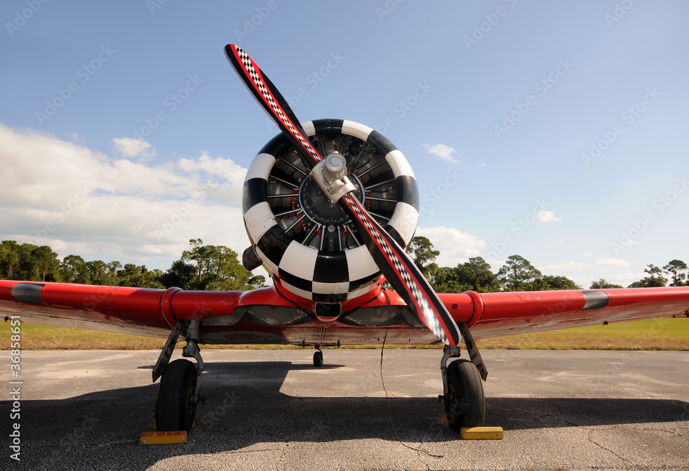 Fototapeta premium Old propeller airplane