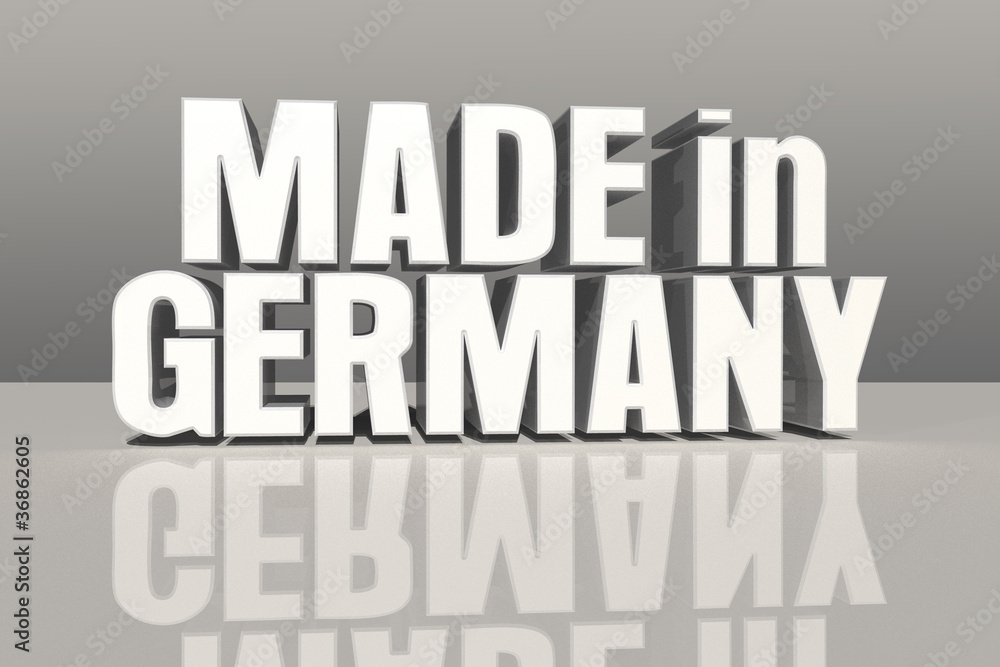 Made in Germany - silber 3D