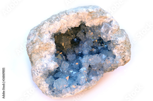 Obraz na plátně Celestine (or Celestite) geode