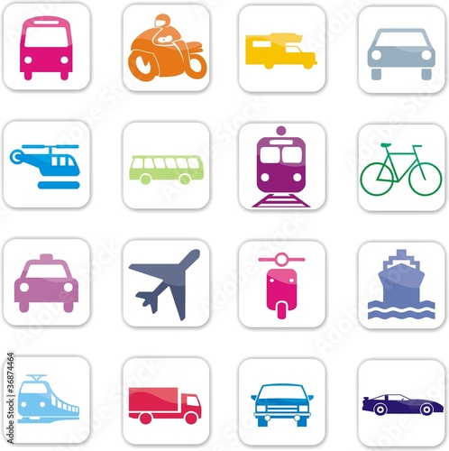 boutons transport