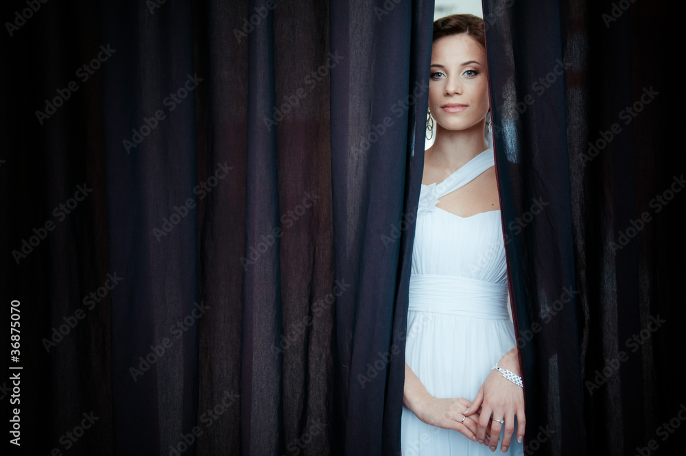 Portrait of the young beautiful bride Portrait of the young beautiful bride