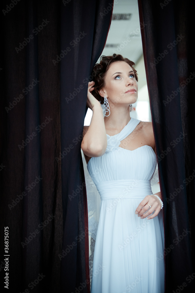 Portrait of the young beautiful bride Portrait of the young beautiful bride
