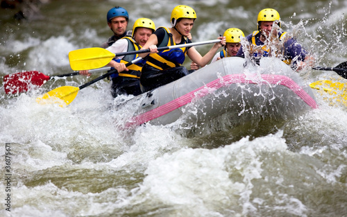 boat whitewater rafting