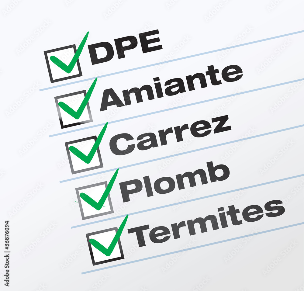Obraz premium Diagnostique immobilier : DPE, plomb, termite ...