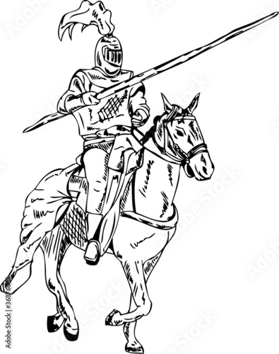 knight on horse