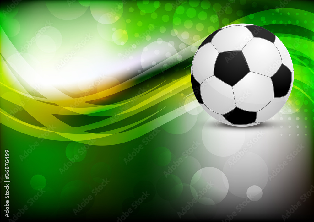 Fototapeta premium Abstrakcjonistyczny tło z piłki nożnej piłką