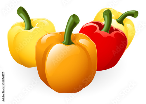 Sweet bell pepper illustration