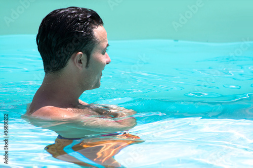 Young Man In The Swimming Pool © CorinaDanielaObertas