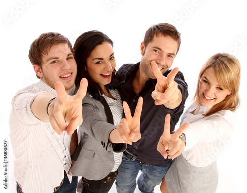 Gruppe von Angestellten