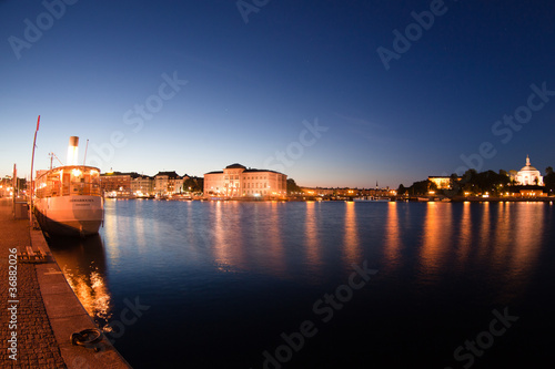 Canvas Print Bay in the Stockholm