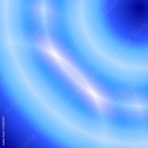 Bogen aus Licht auf blauem Hintergrund