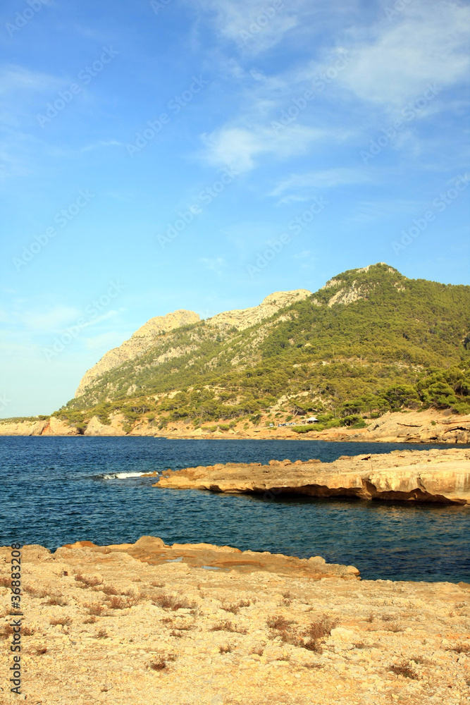 Cape formentor in the coast of mallorca ,balearic islands