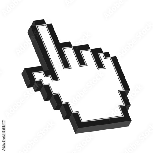 Pixel Mauszeiger - Hand