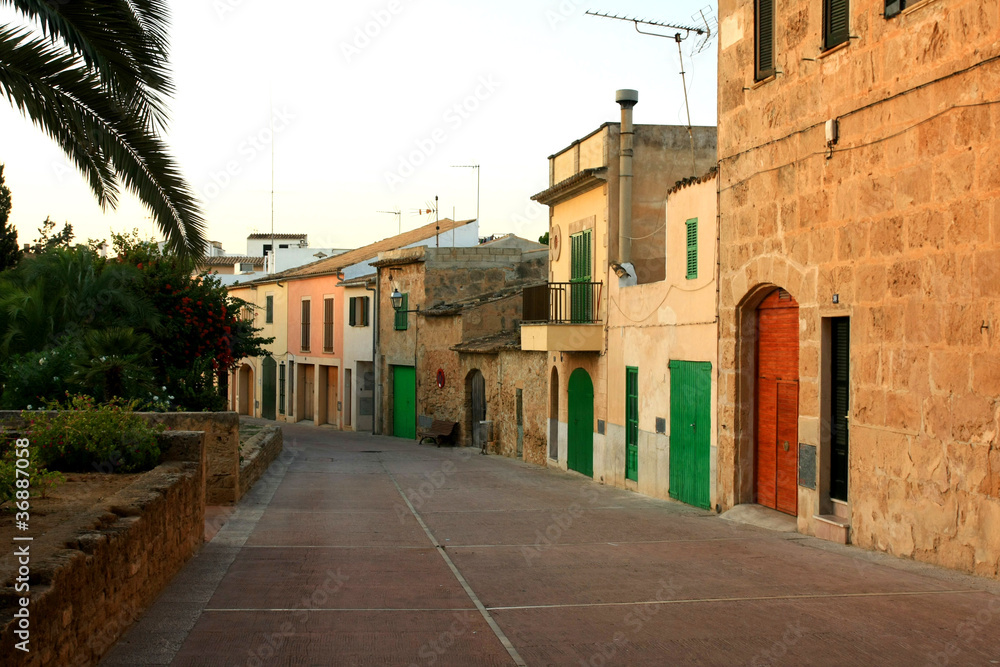 Fototapeta premium Typical village in Majorca