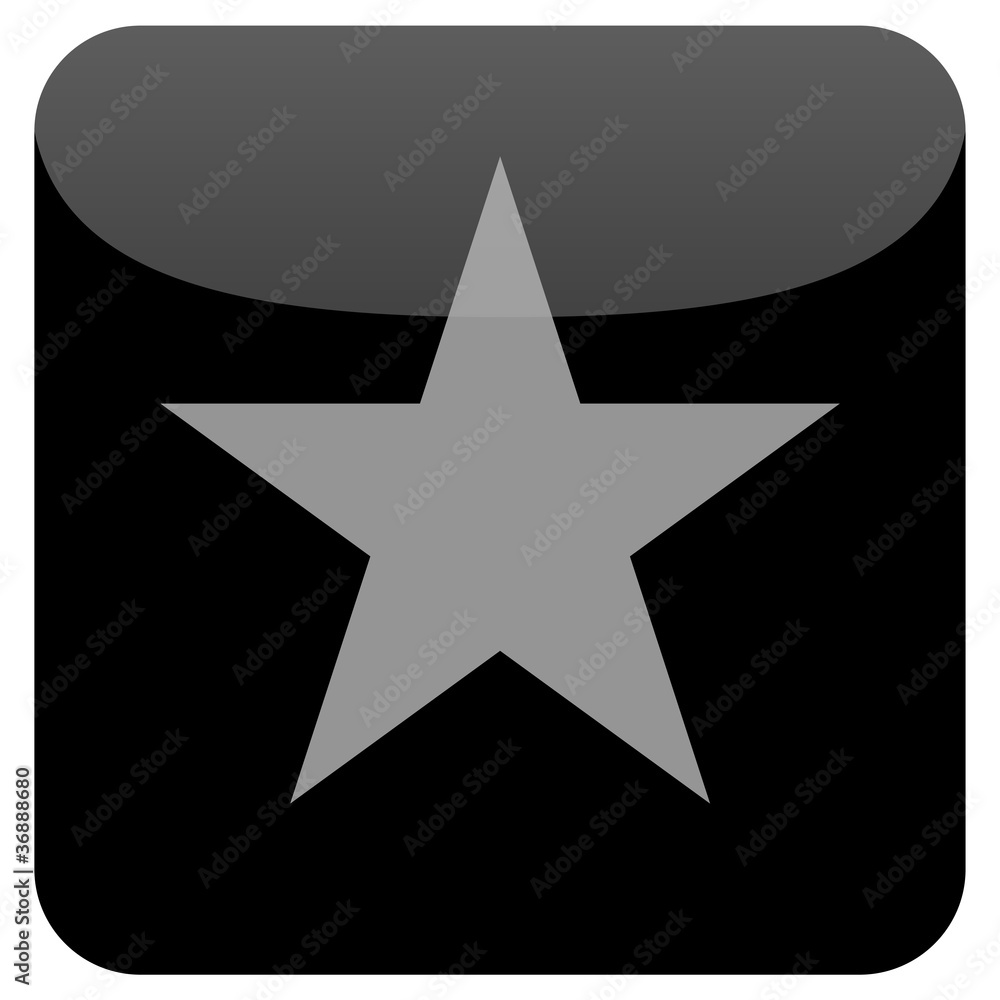 Fototapeta premium Button - Stern grau