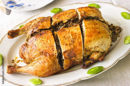 Stuffed chicken with buckwheat