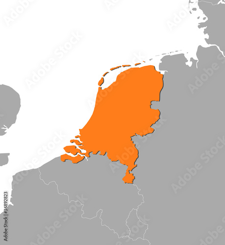 Map of Netherlands