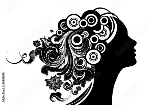 Girl With Floral Hair