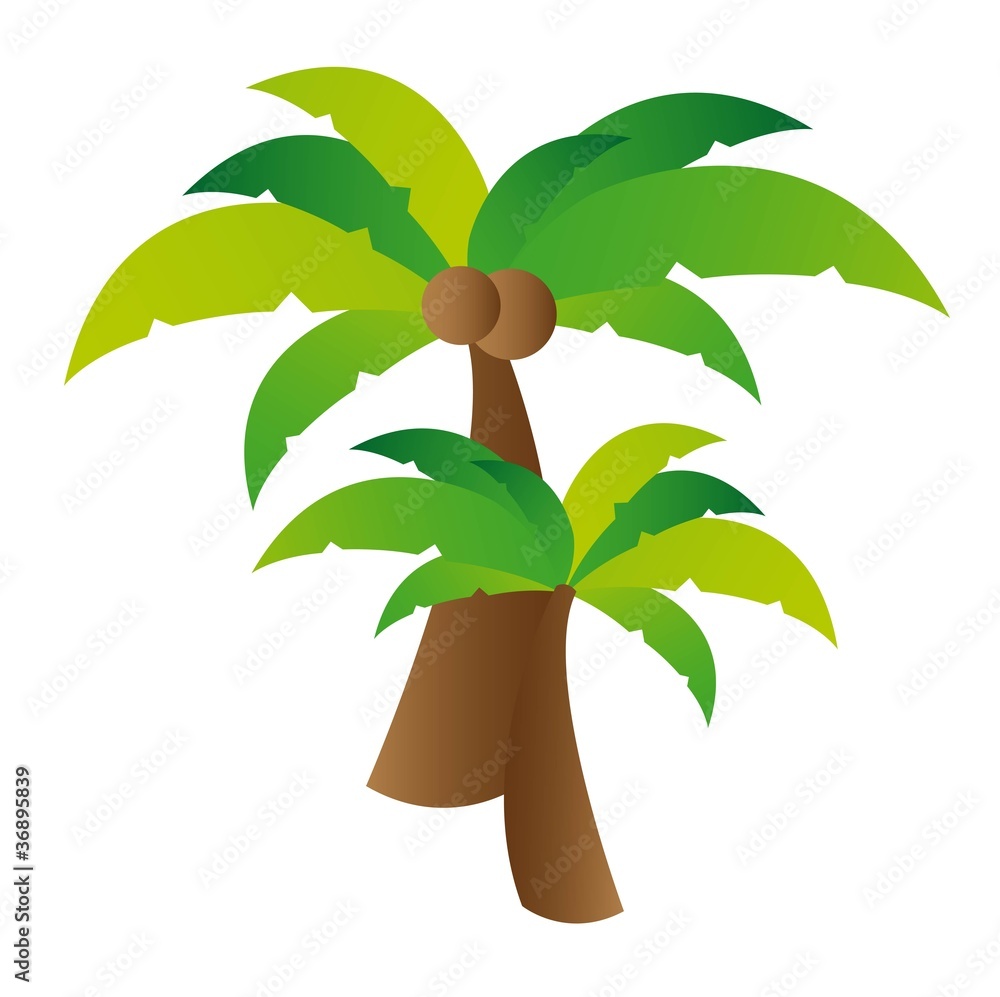 Fototapeta premium Palm tree vector