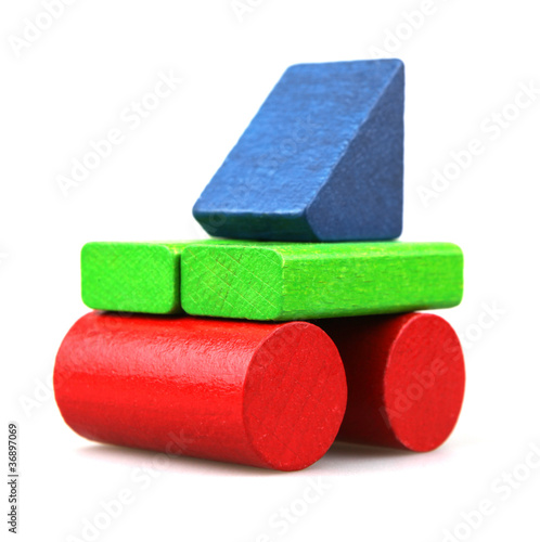 Wooden building blocks