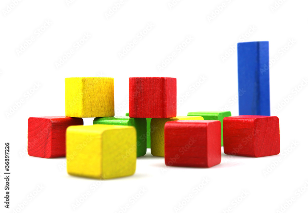 Wooden building blocks Wooden building blocks