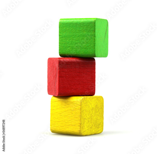 Wooden building blocks