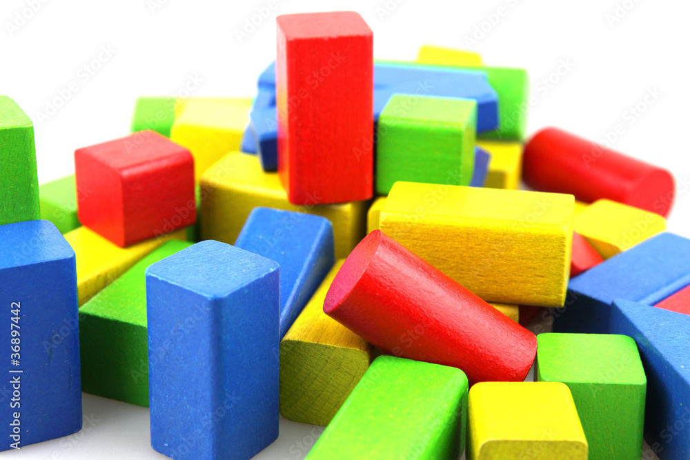 Wooden building blocks Wooden building blocks