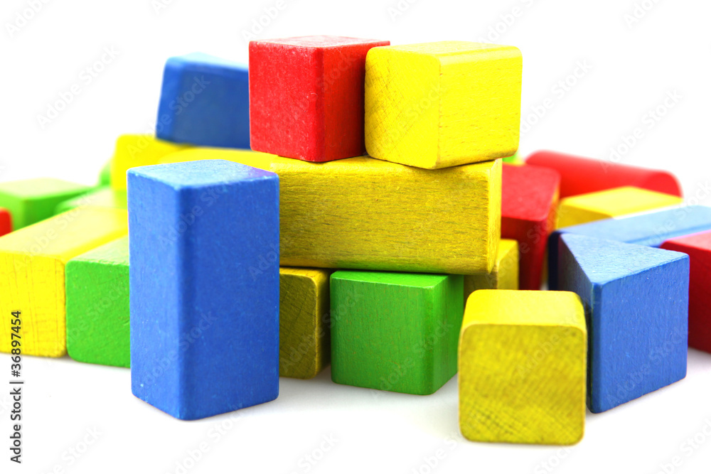 Wooden building blocks Wooden building blocks