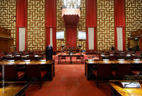 Photography Council hall of the Stockholm City Hall, Sweden