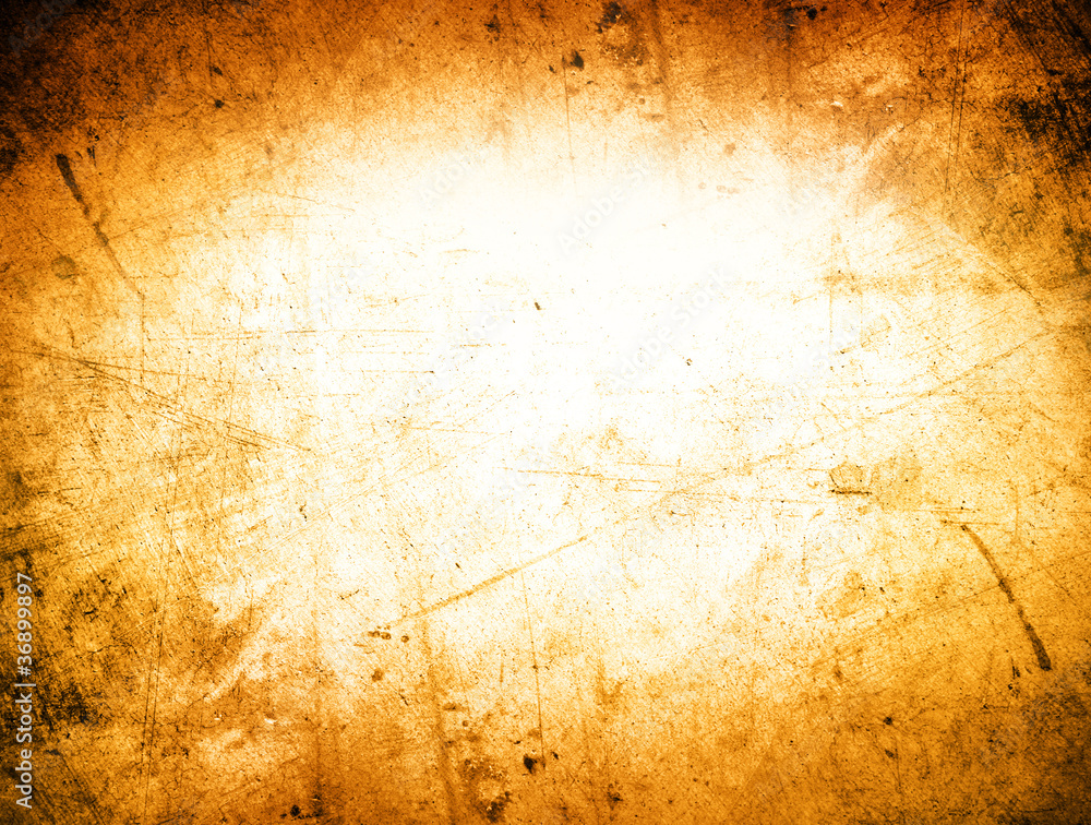 Obraz premium Grungy brown orange textured wall background