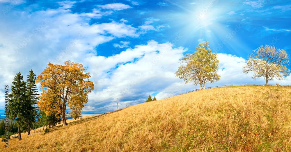 Fototapeta premium Autumn in mountain