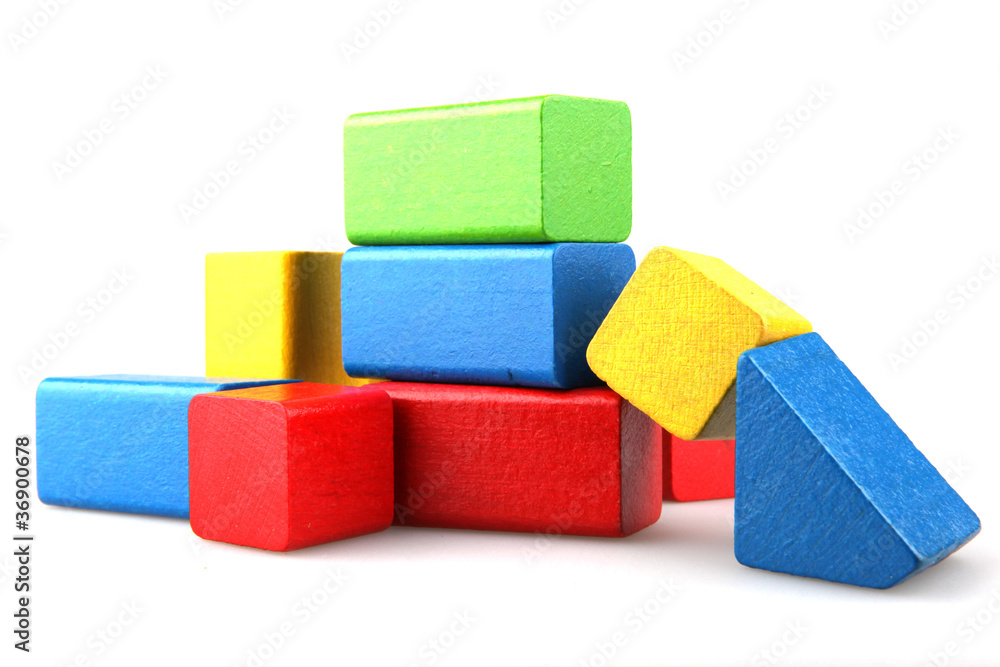 Wooden building blocks Wooden building blocks