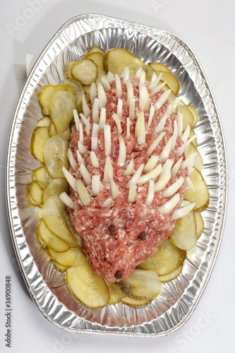 Obraz na płótnie Mettigel auf Aluplatte w salonie
