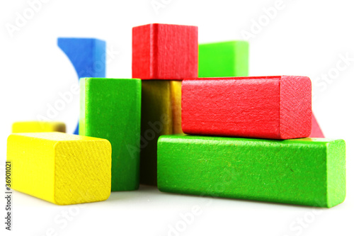 Wooden building blocks