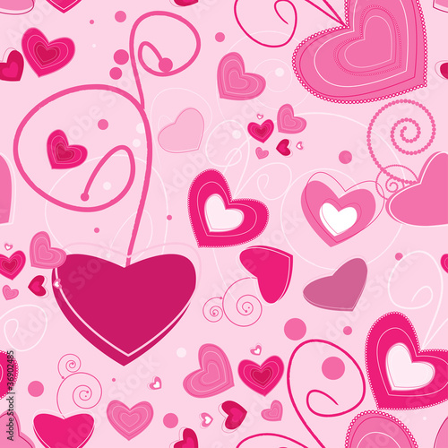 Valentine motives seamless pattern