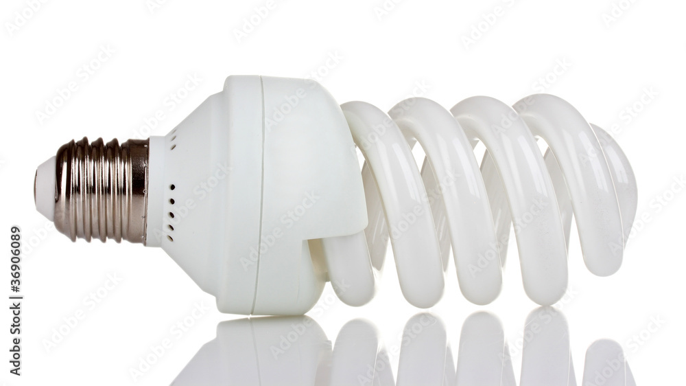 energy saving light bulb isolated on white energy saving light bulb isolated on white