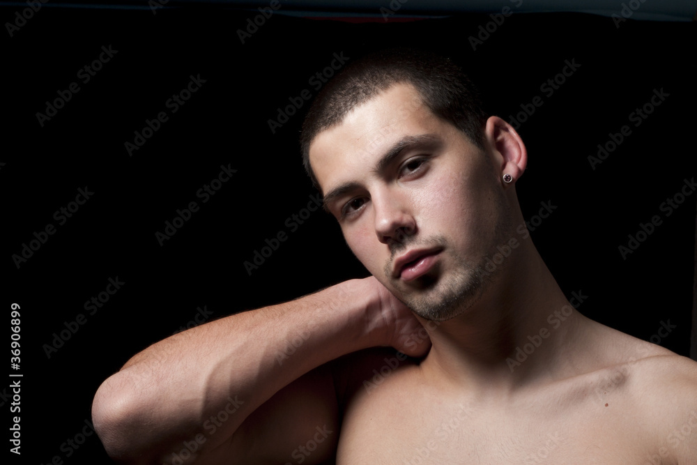 Attractive young men with piercing Attractive young men with piercing