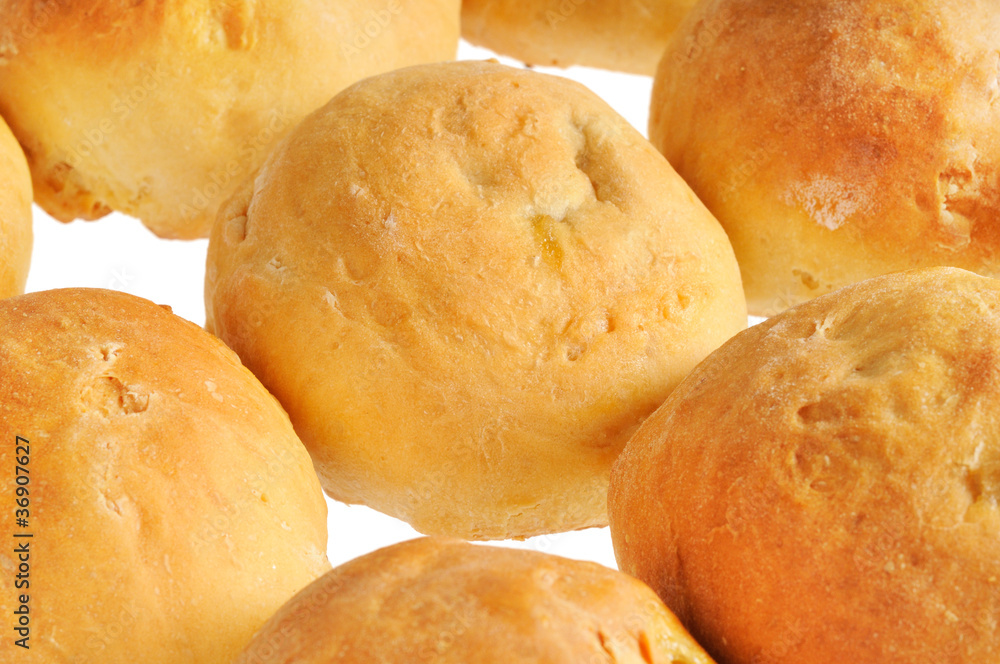 Buns, standing in a row Buns, standing in a row
