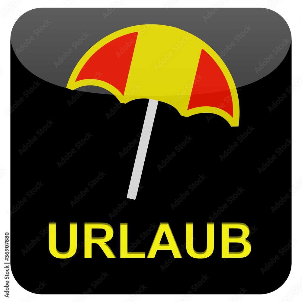 Obraz premium Web Button - Urlaub