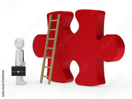 businessman stand for a big...