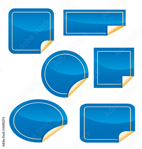 Blue stickers