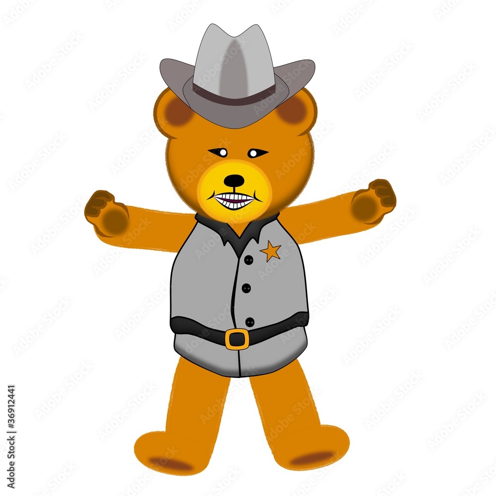 Tdeddybär mit Westernkleidung Tdeddybär mit Westernkleidung